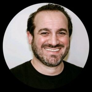 Portrait of science fiction author Leonard Koury